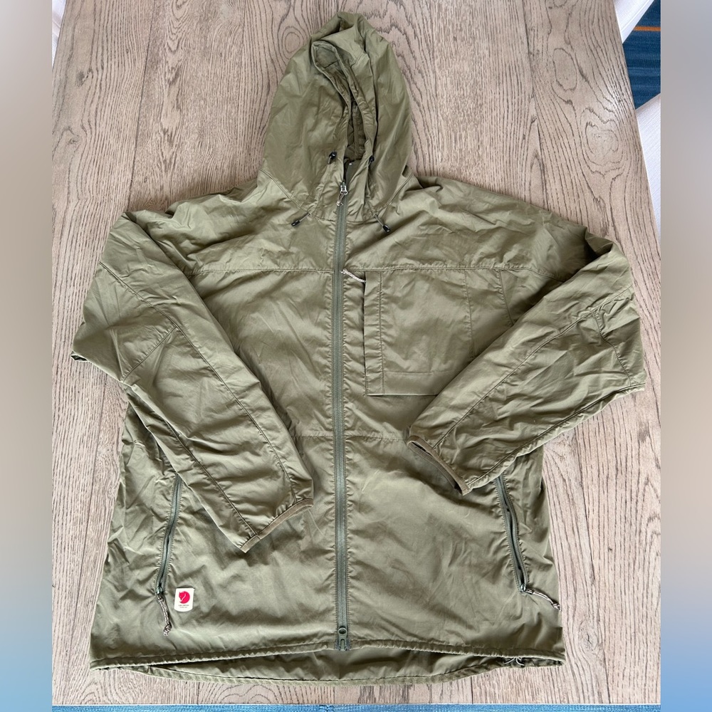 Fjallraven High Coast Wind Jacket, men’s large, great olive green color